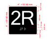 2R Elevator Jamb Plate Hpd Sign