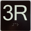 4R Elevator Jamb Plate Sign