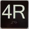 4R Elevator Jamb Plate Sign