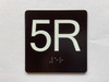 5R Elevator Jamb Plate Compliance Sign