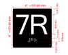 7R Elevator Jamb Plate Hpd Sign
