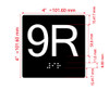 9R Elevator Jamb Plate Hpd Sign