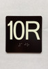 10R Elevator Jamb Plate Ada Sign