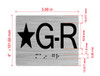 Star G-R Elevator Jamb Plate Hpd Sign