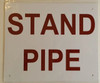 STANDPIPE SIGNS