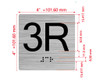 3R Elevator Jamb Plate Hpd Sign