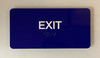 Exit With Sign with Raised Letters Sign