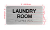 Laundry Room With Sign with Raised Letters Hpd Sign