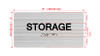 Storage With Sign with Raised Letters Hpd Sign