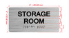 Storage Room With Sign with Raised Letters Hpd Sign