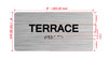 Terrace Sign With Sign with Raised Letters Hpd Sign