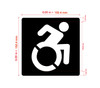 Accessible Symbol With Sign with Raised Letters Hpd Sign