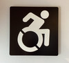 Accessible Symbol With Sign with Raised Letters Ada Sign
