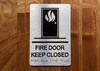 Fire Door Keep Closed With Sign with Raised Letters Ada Sign