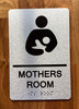 Mothers Room With Sign with Raised Letters Safety Sign