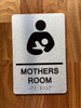 Mothers Room With Sign with Raised Letters Compliance Sign