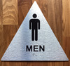 Men Restroom With Sign with Raised Letters Sign