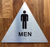 Men Restroom With Sign with Raised Letters Ada Sign