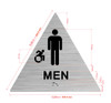 Men Restroom Accessible With Sign with Raised Letters Ada Sign