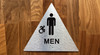 Men Restroom Accessible With Sign with Raised Letters Compliance Sign