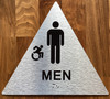 Men Restroom Accessible With Sign with Raised Letters Hpd Sign