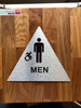Men Restroom Accessible With Sign with Raised Letters Sign