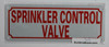 SPRINKLER CONTROL VALVE SIGN (ALUMINUM SIGNS