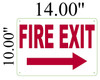 Fire Exit Arrow right SIGN 10