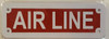 SIGNS AIR LINE SIGN- REFLECTIVE !!! (ALUMINUM