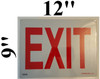 SIGNS EXIT SIGN WHITE (ALUMINUM