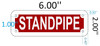 STANDPIPE SIGN RED