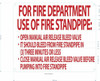 STANDPIPE SIGNS