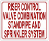 SIGNS STANDPIPE CONNECTION SIGN- BRUSHED