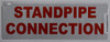 SIGNS STANDPIPE CONNECTION SIGN (ALUMINUM
