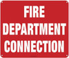 FIRE DEPARTMENT CONNECTION SIGN (ALUMINUM SIGNS