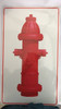 FIRE HYDRANT SYMBOL SIGN (WHITE ,Reflective Aluminum ,HEAVY DUTY,12X21, RUST Free )