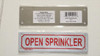 OPEN SPRINKLER SIGN ( ALUMINIUM 2X7 )