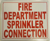 SIGNS FIRE DEPARTMENT SPRINKLER CONNECTION