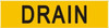 DRAIN SIGN (STICKER 2X8) (Yellow)-(ref062020)