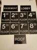 SIGNS Floor number Sign Set