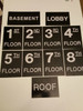 FLOOR NUMBER SIGNS