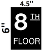 SIGNS Floor number Eight (8)