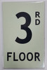 SIGNS FLOOR NUMBER SIGN - 3RD FLOOR
