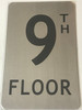 SIGNS FLOOR NUMBER SIGN - 9TH FLOOR