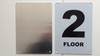 SIGNS FLOOR NUMBER TWO (2)