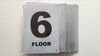 FLOOR NUMBER SIGNS