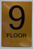 TACTILE HOTEL 9TH FLOOR SIGN