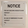 NOTICE OF BUILDING ISSUES SIGN