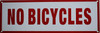 NO Bicycle Sign