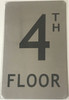 FLOOR NUMBER SIGN- 4TH FLOOR SIGN-